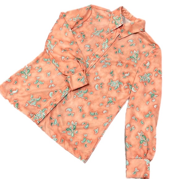 Vintage 70s Polyester Button Down Shirt - Picture 4 of 15